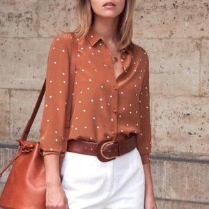 Silk Chemise Pierro Dots Shirt 6